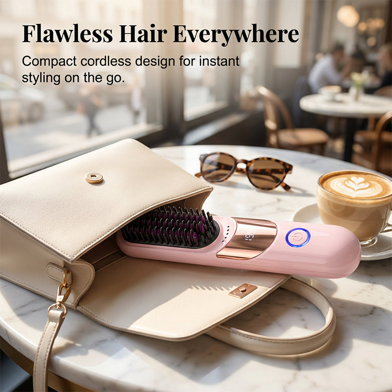 🔥HOT SALE🔥3-Temp Anti-Scald Ionic Hair Straightening Comb