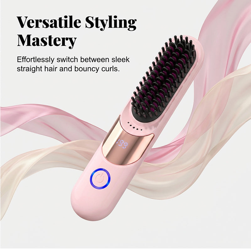 🔥HOT SALE🔥3-Temp Anti-Scald Ionic Hair Straightening Comb