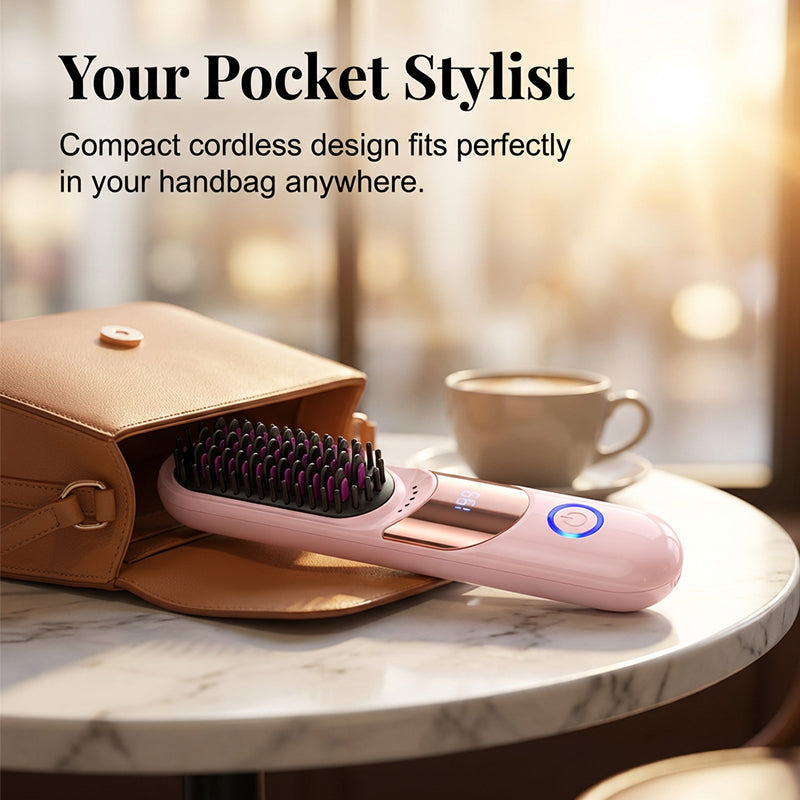 🔥HOT SALE🔥3-Temp Anti-Scald Ionic Hair Straightening Comb