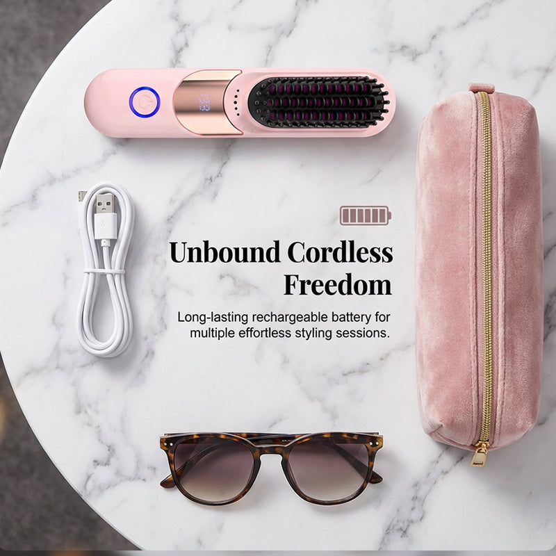 🔥HOT SALE🔥3-Temp Anti-Scald Ionic Hair Straightening Comb