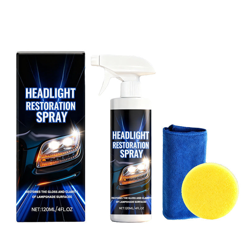 Professional Headlight Restoration Spray Kit