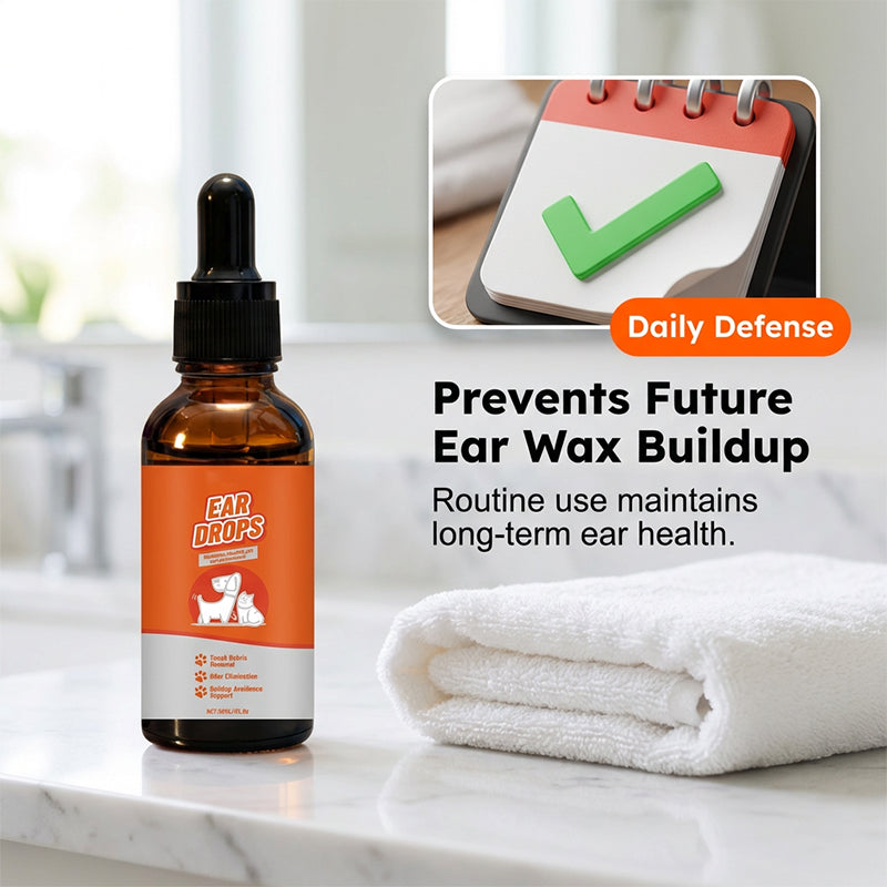 Natural Dog & Cat Ear Drop for Itching & Wax Build-Up