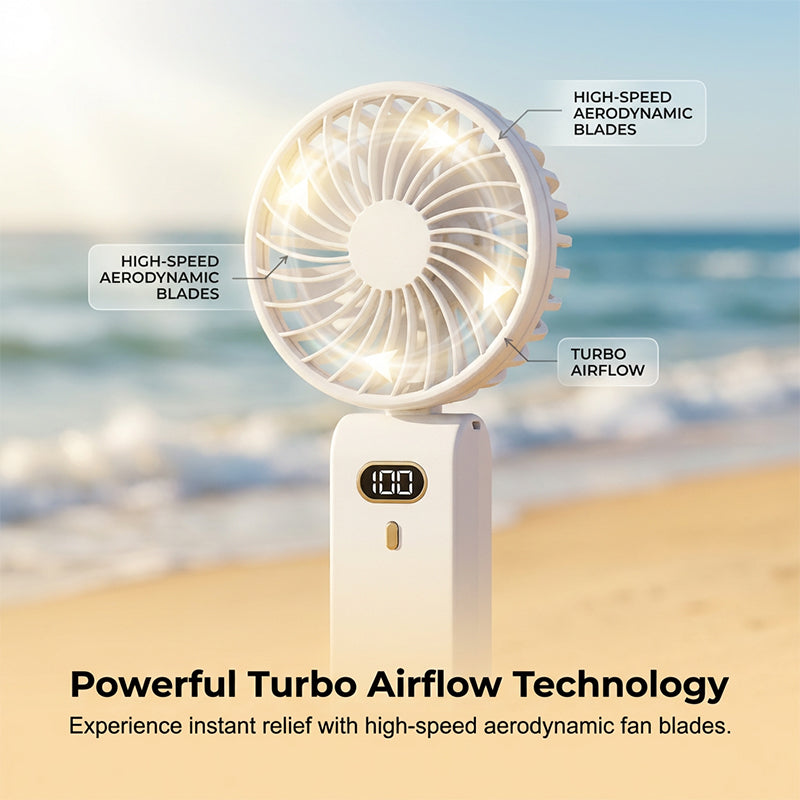 USB Rechargeable Mini Fan with Adjustable Speeds
