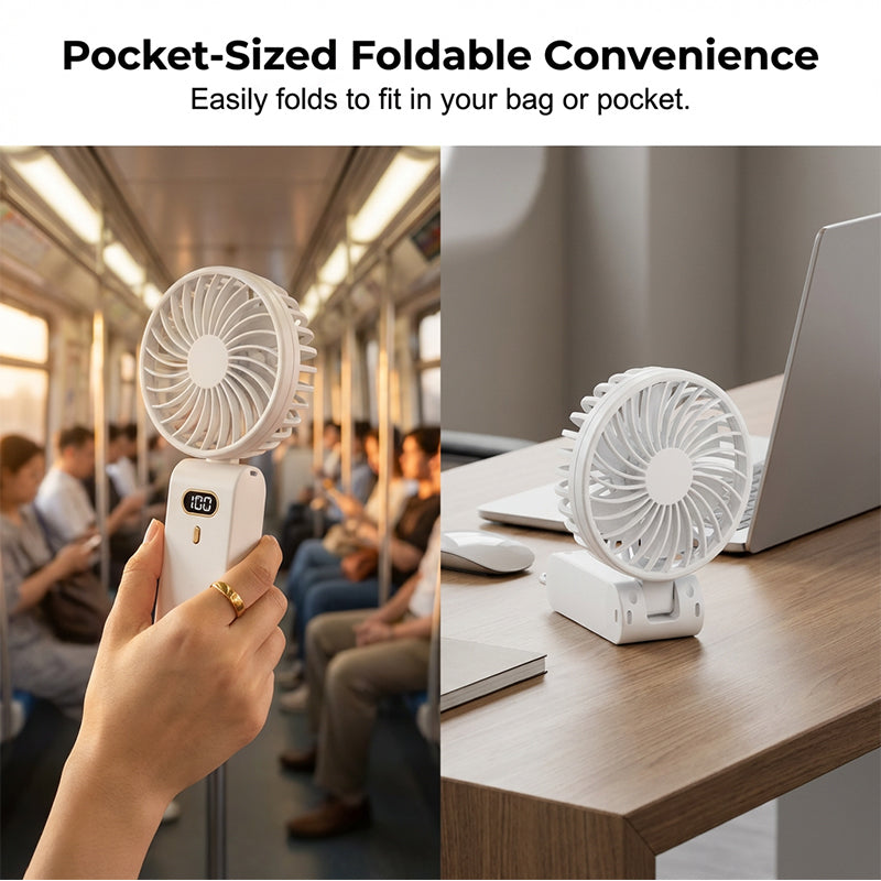 USB Rechargeable Mini Fan with Adjustable Speeds