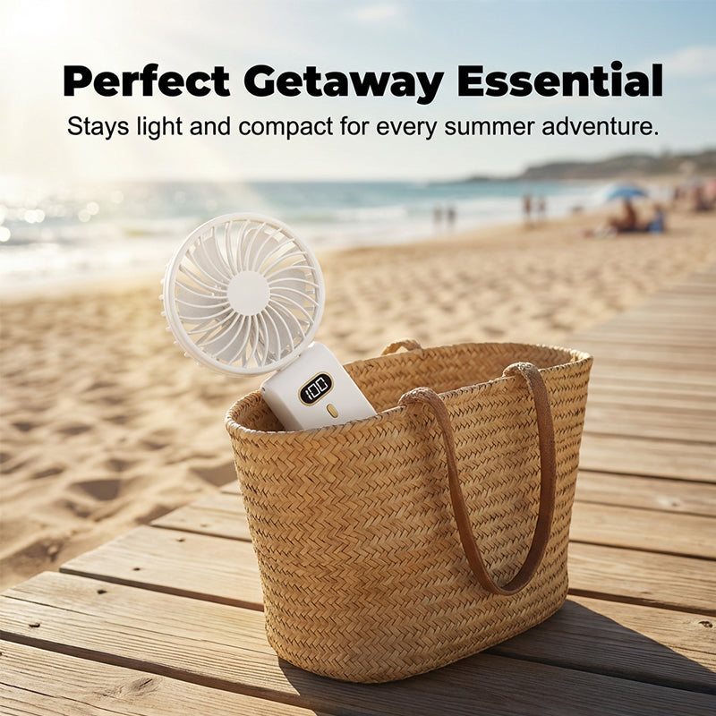 USB Rechargeable Mini Fan with Adjustable Speeds