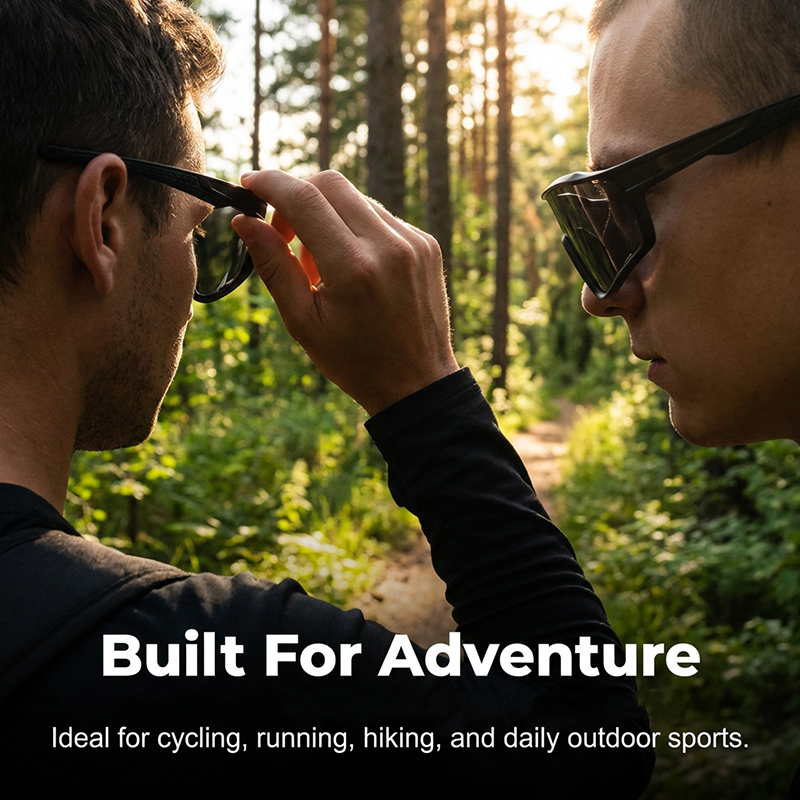 🕶️ 50% OFF NOW! 🚴 Photochromic Sports Glasses – Smart Light Adaptation & Windproof – Panoramic cycling goggles & anti-slip running eyewear 🏃