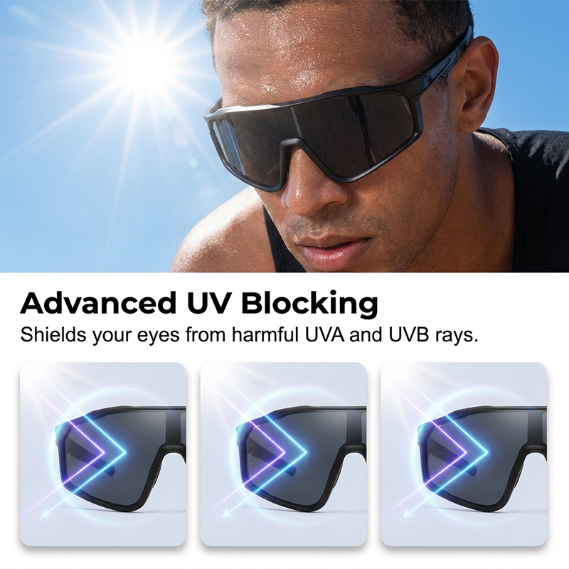 🕶️ 50% OFF NOW! 🚴 Photochromic Sports Glasses – Smart Light Adaptation & Windproof – Panoramic cycling goggles & anti-slip running eyewear 🏃