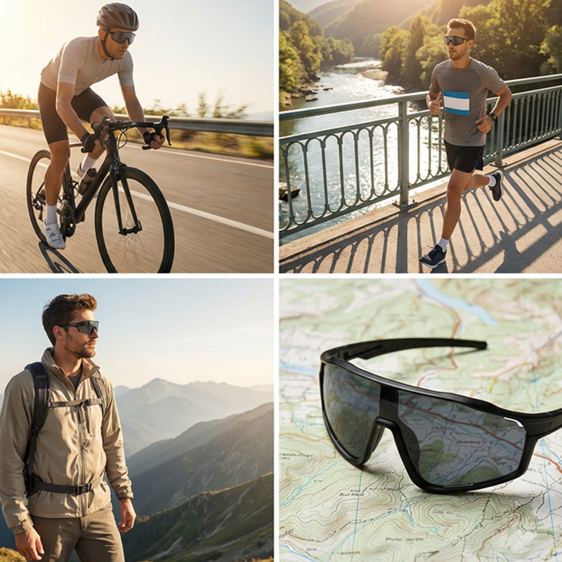 🕶️ 50% OFF NOW! 🚴 Photochromic Sports Glasses – Smart Light Adaptation & Windproof – Panoramic cycling goggles & anti-slip running eyewear 🏃