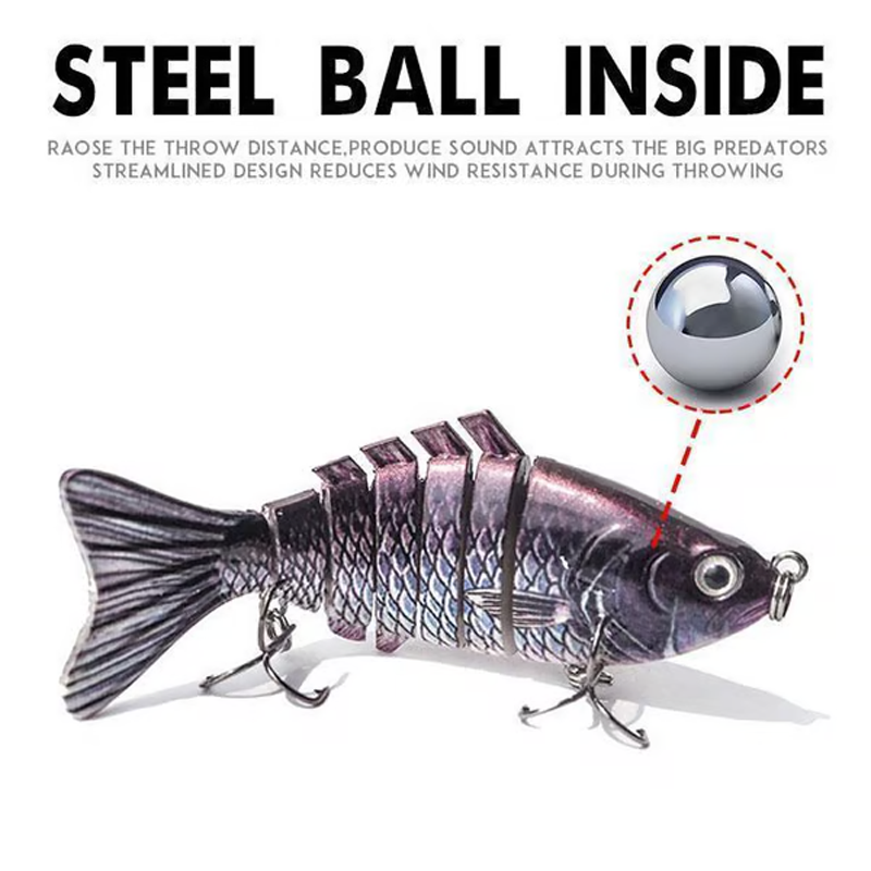 Multi-Segmented Bionic Swimming Fishing Lure