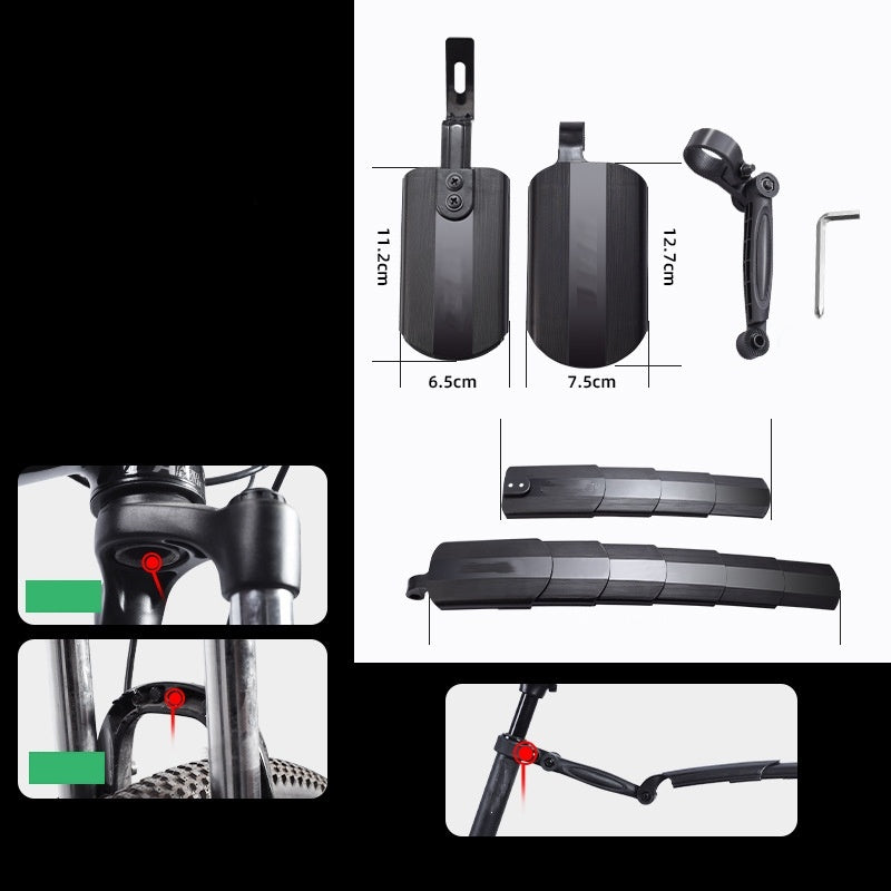 🚲 49% OFF NOW ! ⚡ Retractable & Adjustable Bicycle Mudguard Set – Universal Fit, Sturdy & Splash-Proof Design 💨