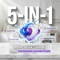 ✨2026 Hot Sale 50% OFF🔥5-in-1 White Musk Laundry Detergent Pods (80PCS)