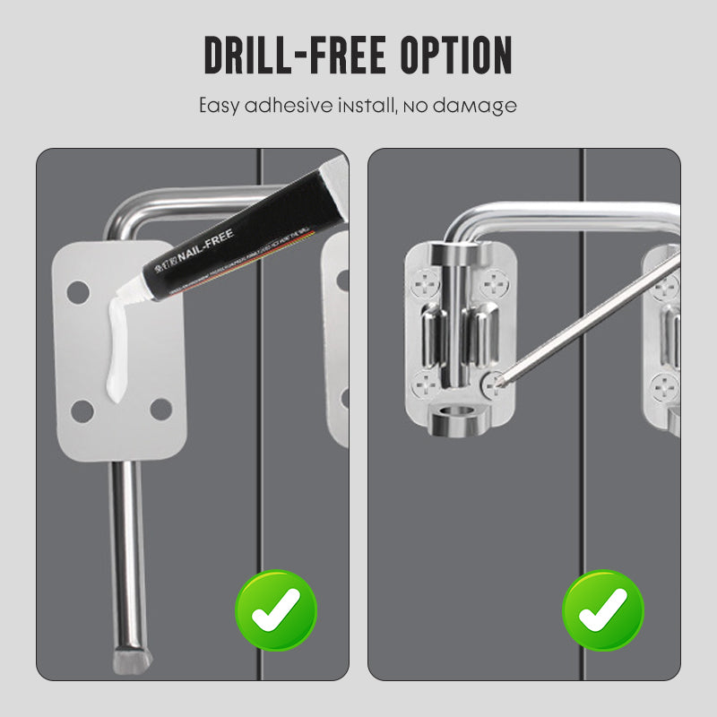 Multi-Angle Security Barrel Bolt Latch
