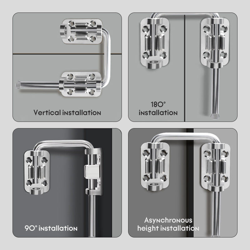 Multi-Angle Security Barrel Bolt Latch