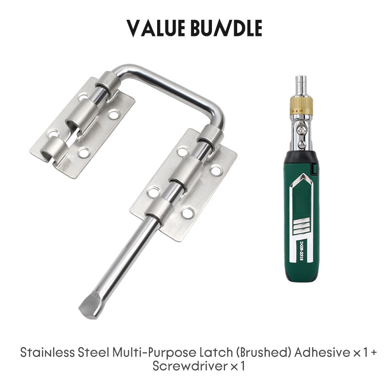 Multi-Angle Security Barrel Bolt Latch
