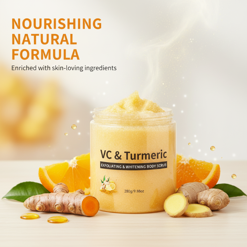 🌿Turmeric & Vitamin C Exfoliating Body Scrub🧴✨