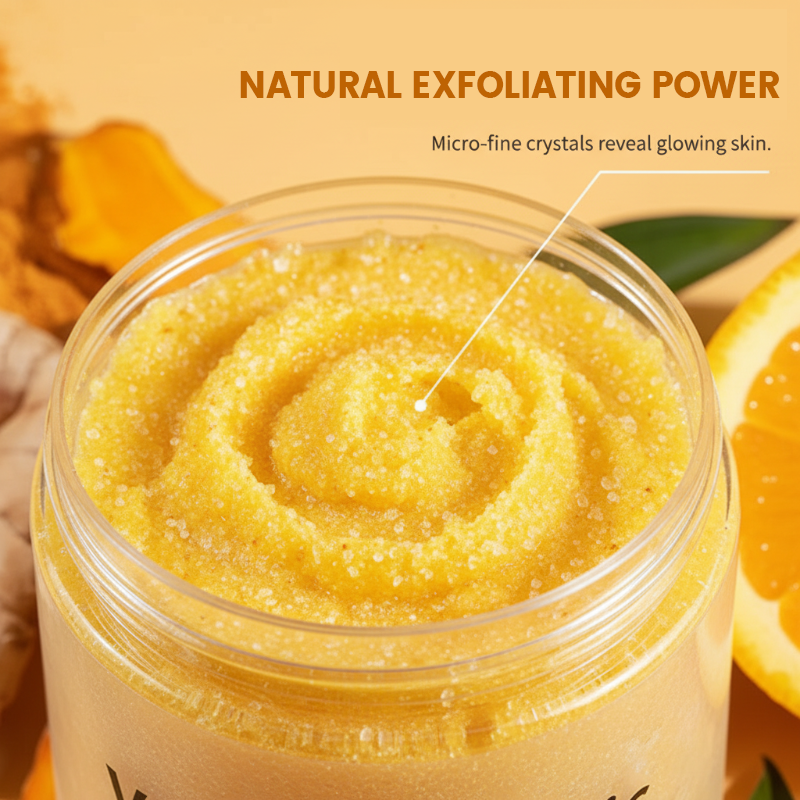 🌿Turmeric & Vitamin C Exfoliating Body Scrub🧴✨