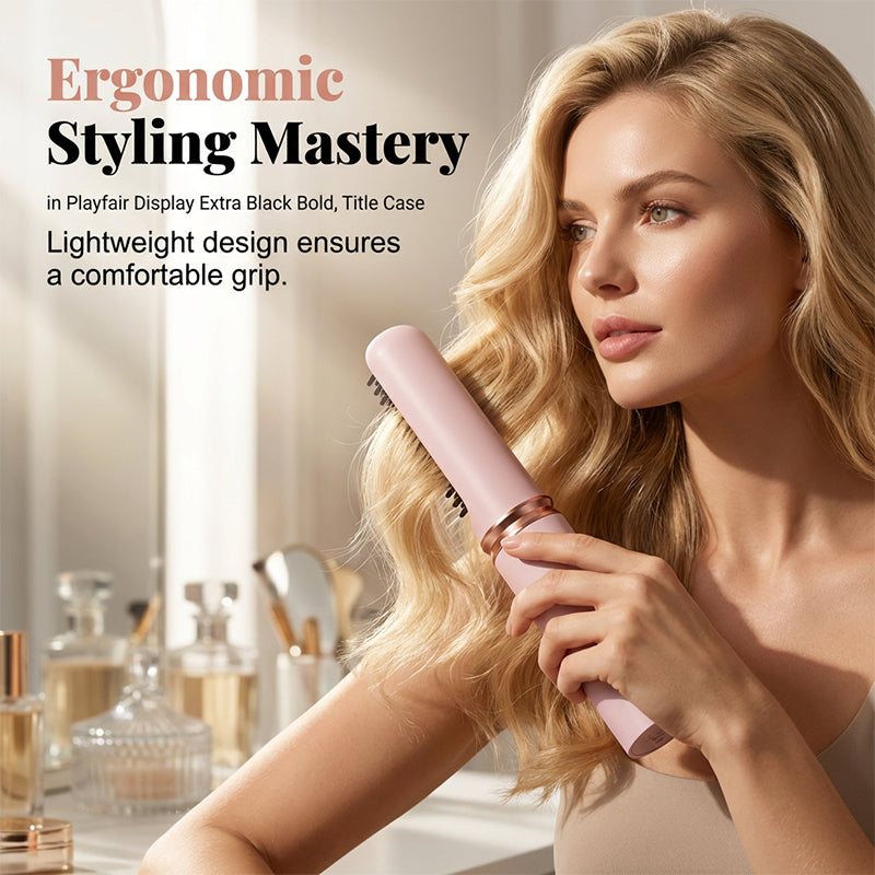 Rechargeable Cordless Heated Straightening Brush