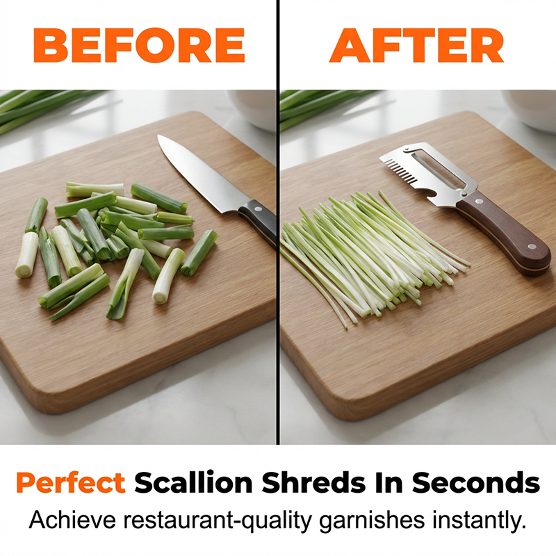 🎁 3-in-1 Onion Slicer and Peeler, 2-Pack