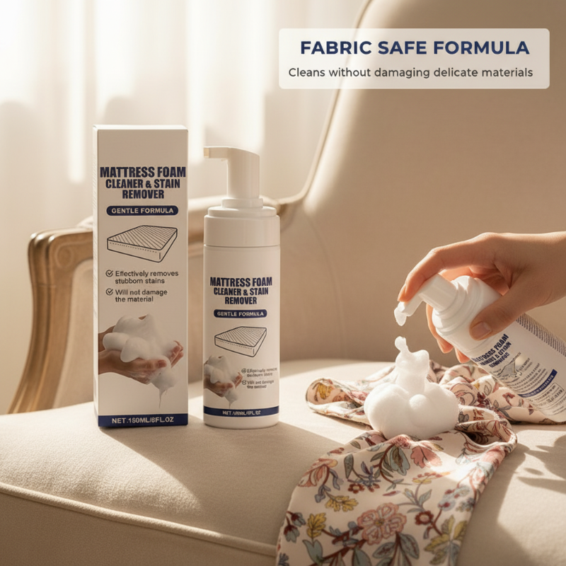 🛏️🧼 Multi-Surface Mattress Foam Cleaner – No-Rinse Stain Removal, Odor Elimination, and Antibacterial Protection – Pay on Delivery ✨✅