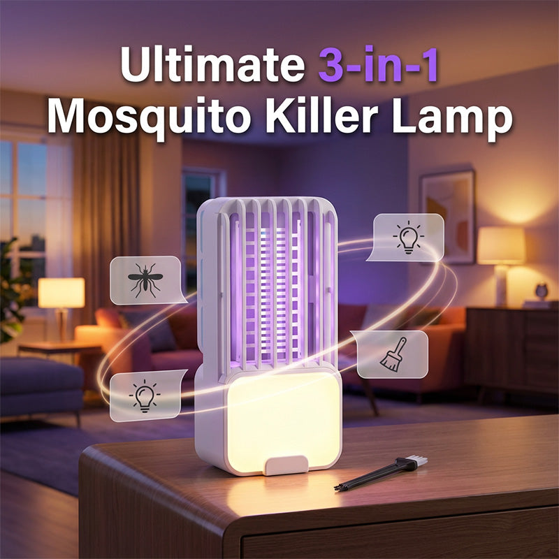💖2026 Hot Sale💖3-in-1 Electric Mosquito Killer Lamp with Night Light