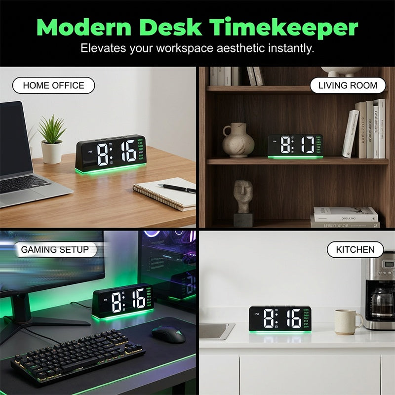 🥳2026 HOT SALE🥳💞50K+ SOLD!🌟🏠 Flash Sale 50% Off! LED Digital Alarm Clock with Ambient Light