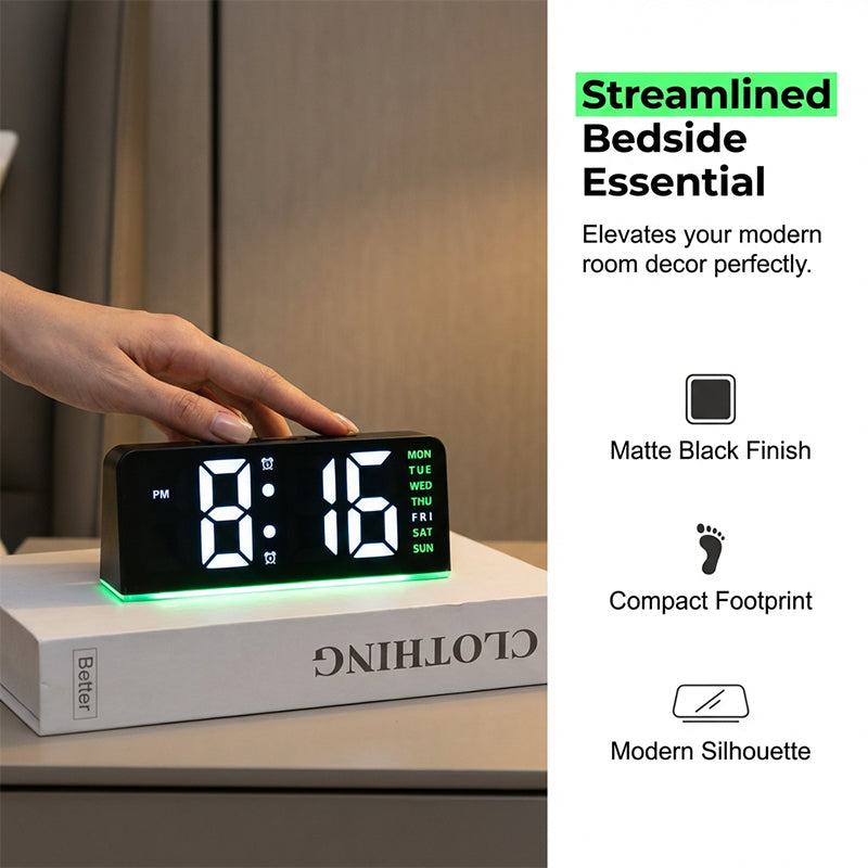 🥳2026 HOT SALE🥳💞50K+ SOLD!🌟🏠 Flash Sale 50% Off! LED Digital Alarm Clock with Ambient Light