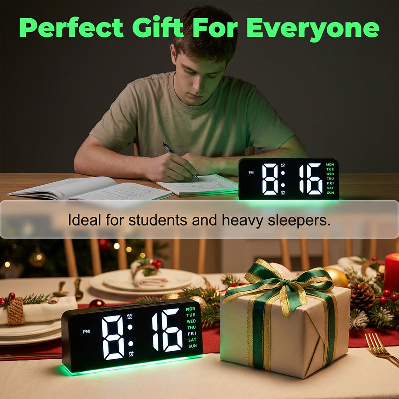 🥳2026 HOT SALE🥳💞50K+ SOLD!🌟🏠 Flash Sale 50% Off! LED Digital Alarm Clock with Ambient Light