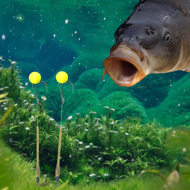 🎣 Buy 1 Get 1 Free! 🐟 High Buoyancy Fishing Hook – Floats Naturally, Sharp Carbon Steel, Set of 5 ✨