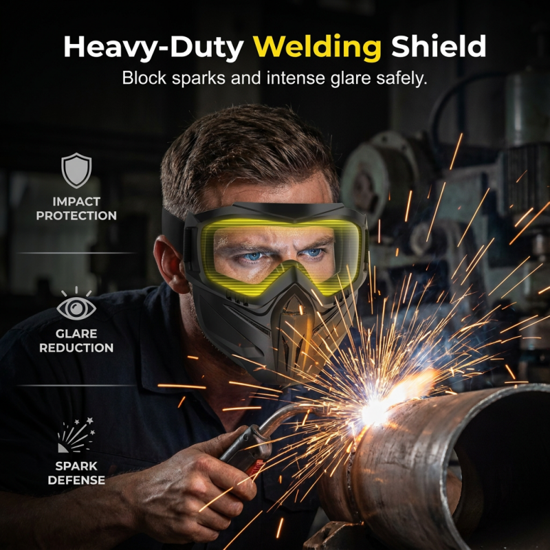 🛡️ Detachable, full-face protective shield – In stock & Cash on delivery 😷🔧