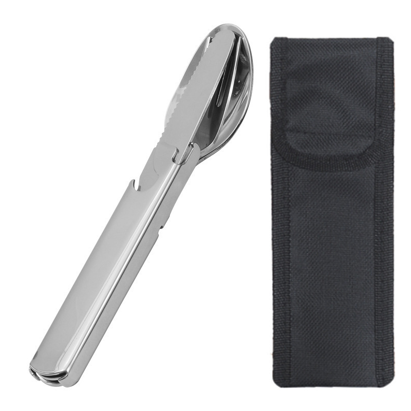 🎉 Last Day Promotion-50% OFF✨4-in-1 Stainless Steel Portable Cutlery Set