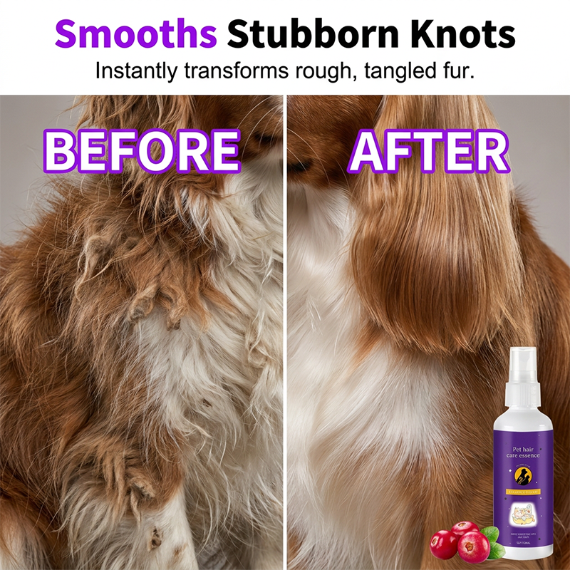 🥳2026 HOT SALE🥳💞50K+ SOLD!🐕💨 50% OFF! Pet Detangling Spray – Smooths knots instantly, plant-based & lick‑safe. Leave‑in, no rinse. Gentle lavender scent. ✨🐈