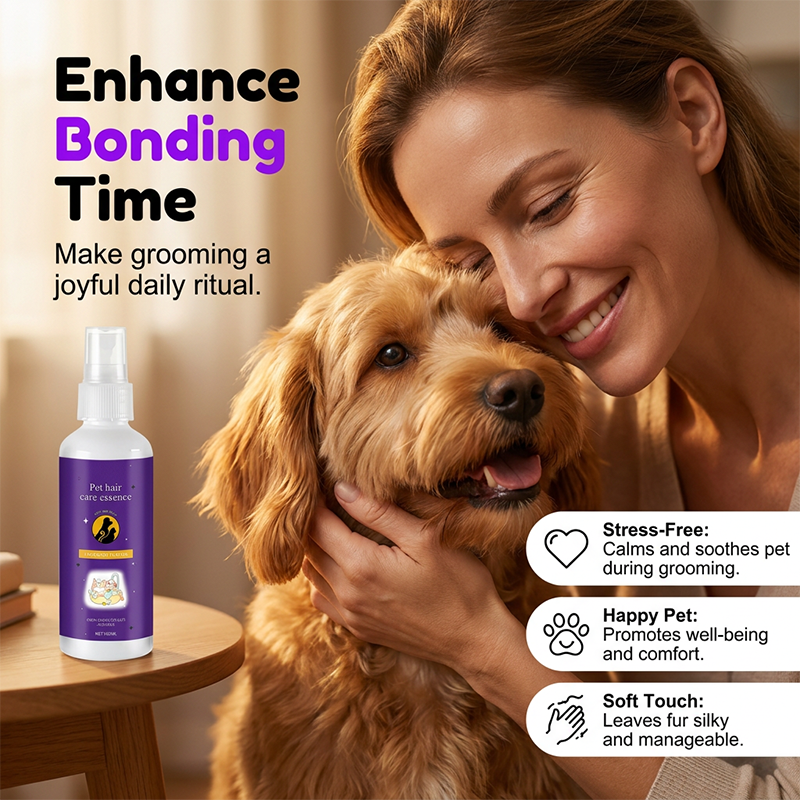 🥳2026 HOT SALE🥳💞50K+ SOLD!🐕💨 50% OFF! Pet Detangling Spray – Smooths knots instantly, plant-based & lick‑safe. Leave‑in, no rinse. Gentle lavender scent. ✨🐈