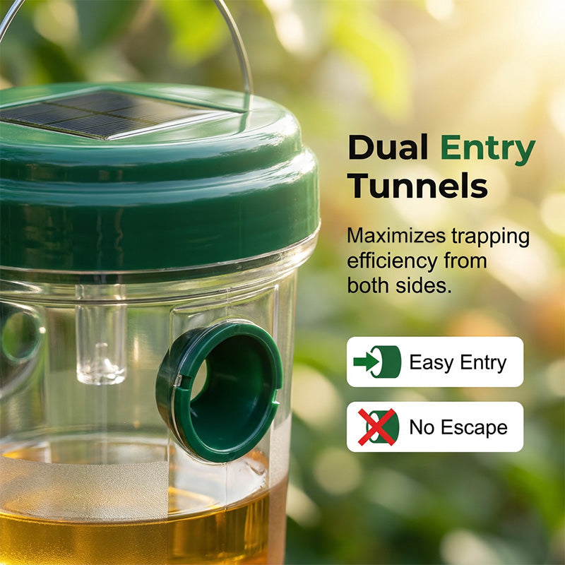 🥳2026 HOT SALE🥳💞50K+ SOLD! Solar Powered Hanging Wasp Trap