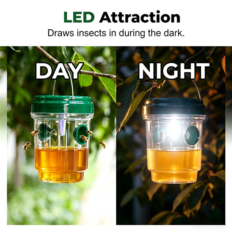🥳2026 HOT SALE🥳💞50K+ SOLD! Solar Powered Hanging Wasp Trap