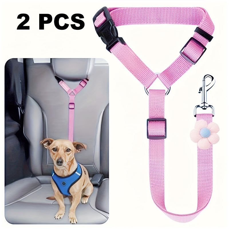 🔥Buy more save more🎁2-in-1 Dog Car Seat Belt & Walking Leash