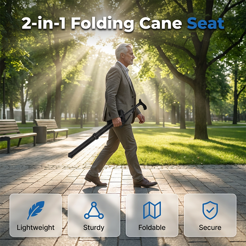 🎉 Last Day Promotion-50% OFF✨Folding Walking Cane with Seat