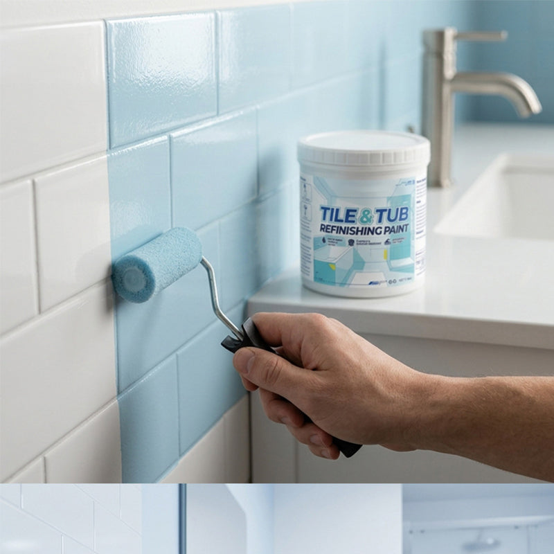 🥳2026 HOT SALE🥳💞50K+ SOLD!🛁🎨 50% OFF! Tile & Tub Refinishing Paint Kit – Waterproof, anti‑slip finish. Covers stains & cracks. Easy DIY, no pro needed. ✨🛡️