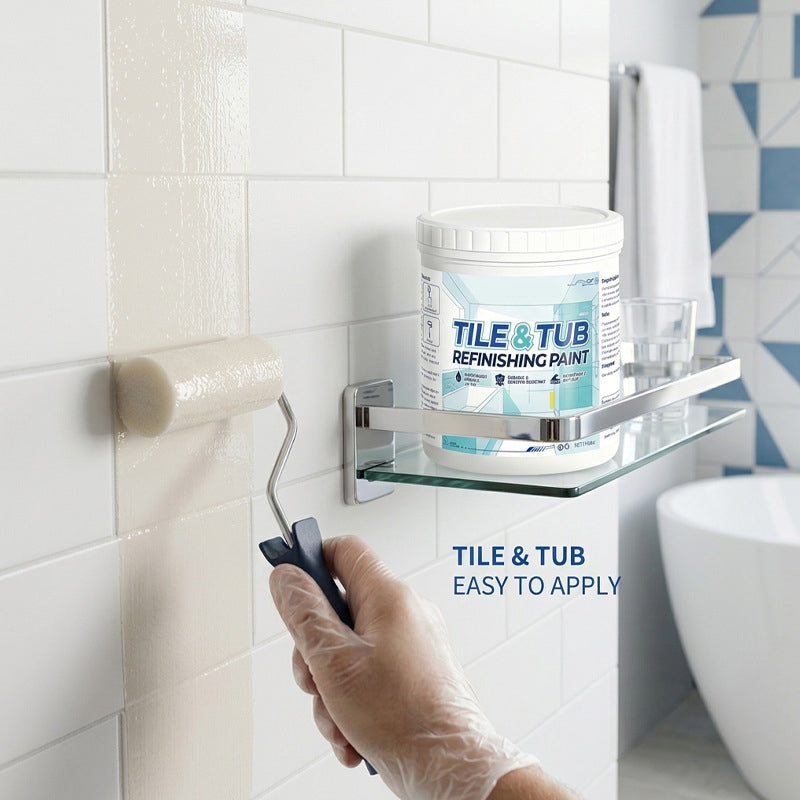 🥳2026 HOT SALE🥳💞50K+ SOLD!🛁🎨 50% OFF! Tile & Tub Refinishing Paint Kit – Waterproof, anti‑slip finish. Covers stains & cracks. Easy DIY, no pro needed. ✨🛡️
