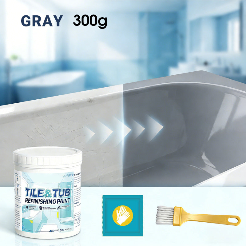 🥳2026 HOT SALE🥳💞50K+ SOLD!🛁🎨 50% OFF! Tile & Tub Refinishing Paint Kit – Waterproof, anti‑slip finish. Covers stains & cracks. Easy DIY, no pro needed. ✨🛡️