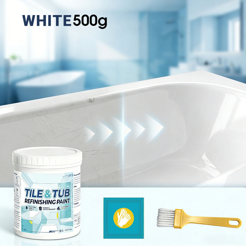 🥳2026 HOT SALE🥳💞50K+ SOLD!🛁🎨 50% OFF! Tile & Tub Refinishing Paint Kit – Waterproof, anti‑slip finish. Covers stains & cracks. Easy DIY, no pro needed. ✨🛡️