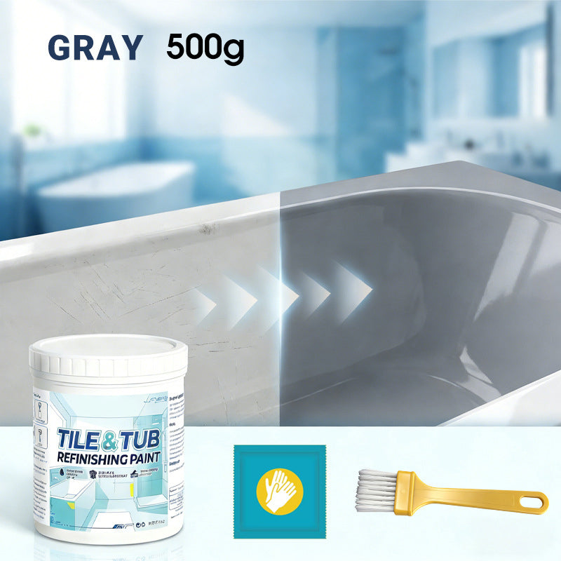 🥳2026 HOT SALE🥳💞50K+ SOLD!🛁🎨 50% OFF! Tile & Tub Refinishing Paint Kit – Waterproof, anti‑slip finish. Covers stains & cracks. Easy DIY, no pro needed. ✨🛡️