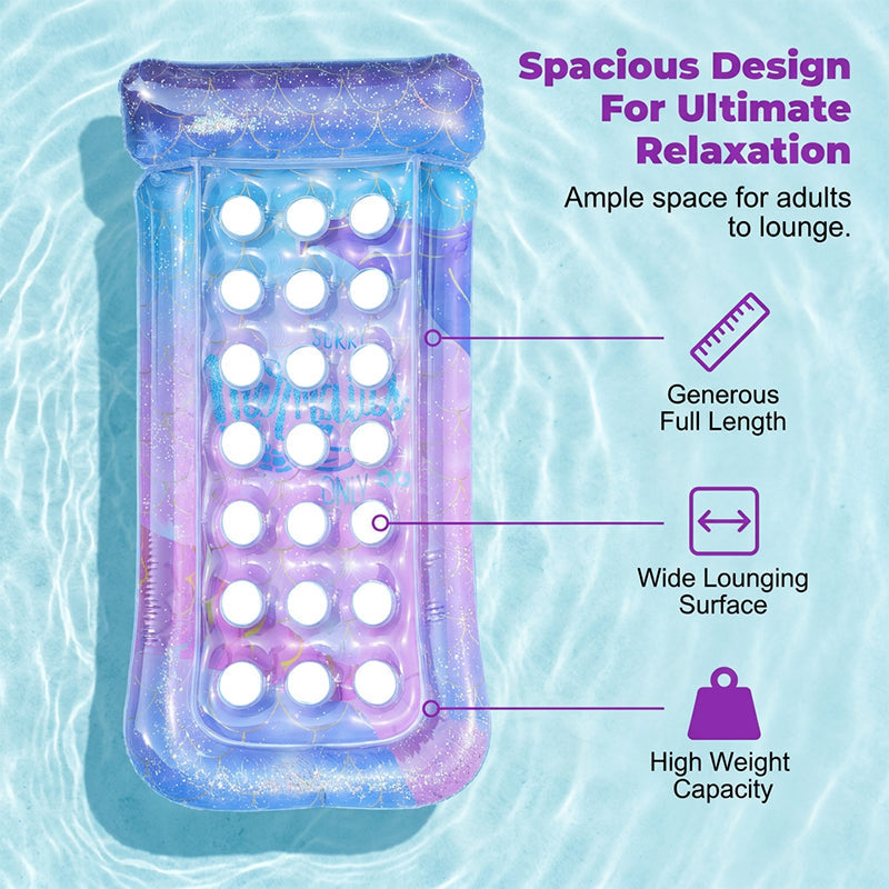 🏖️Summer Hot Sale 50% OFF🌼- Inflatable Floating Lounge Chair with Holes