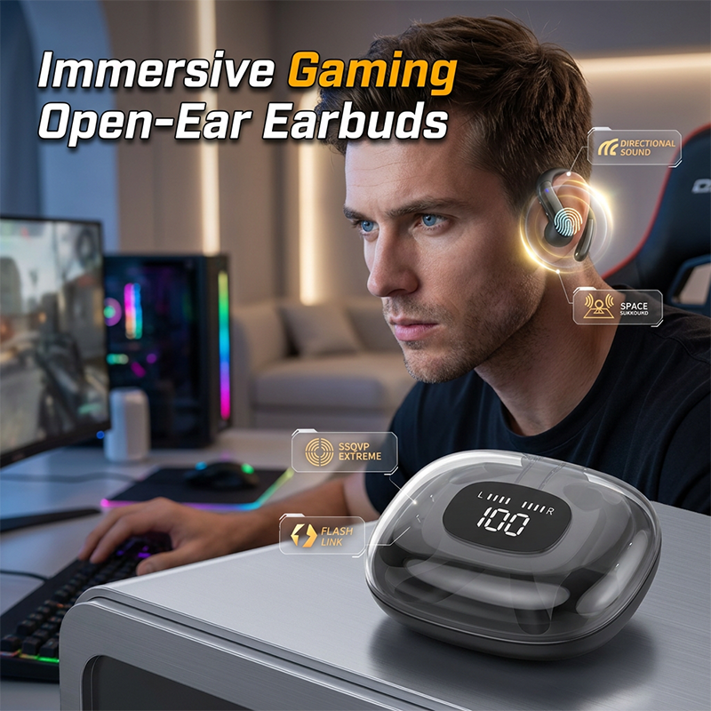 🥳2026 HOT SALE🥳💞50K+ SOLD!⚡ 50% OFF! Comfortable Bluetooth Earbuds for Work & Play