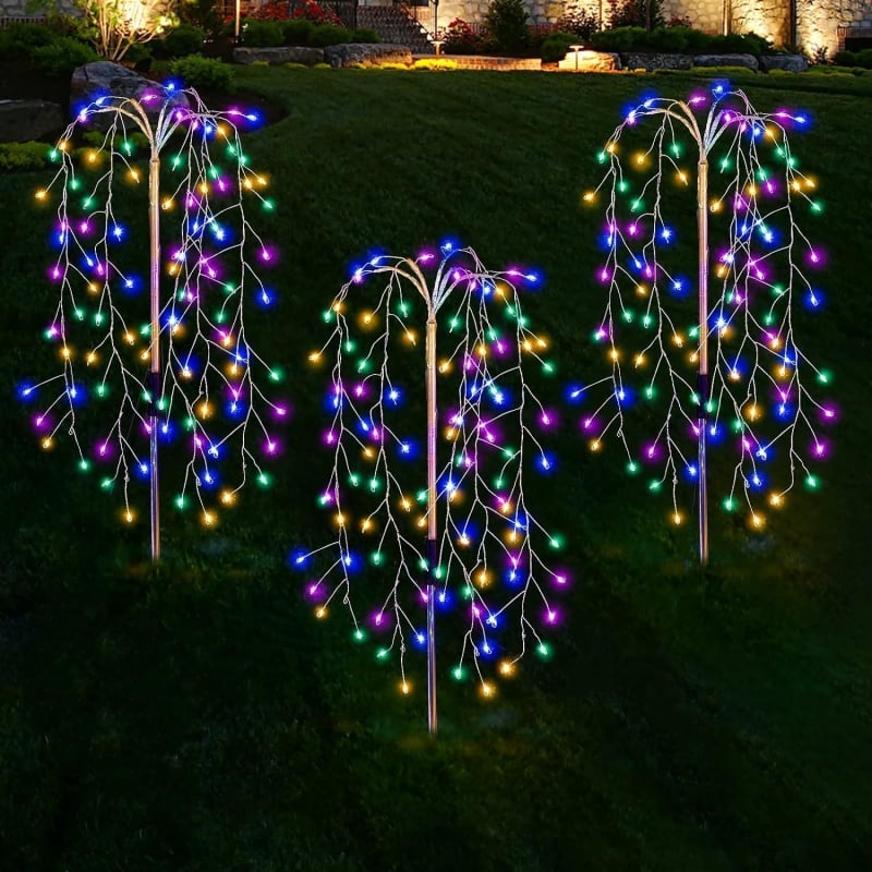 🌸🔆 Solar Powered Garden Lights – Color Changing LED, Energy Saving, No Wiring. Create a Magical Night Ambience for Your Yard or Flower Bed. 🌙🌺🪴