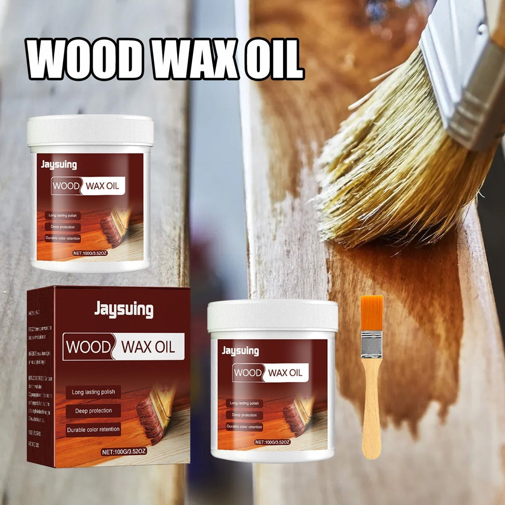 🥳2026 HOT SALE🥳💞50K+ SOLD!🌿🧴 50% OFF! Wood Cleaner & Polish – Beeswax & linseed oil, restores shine. Includes brush. Eco‑friendly. 🪑✨