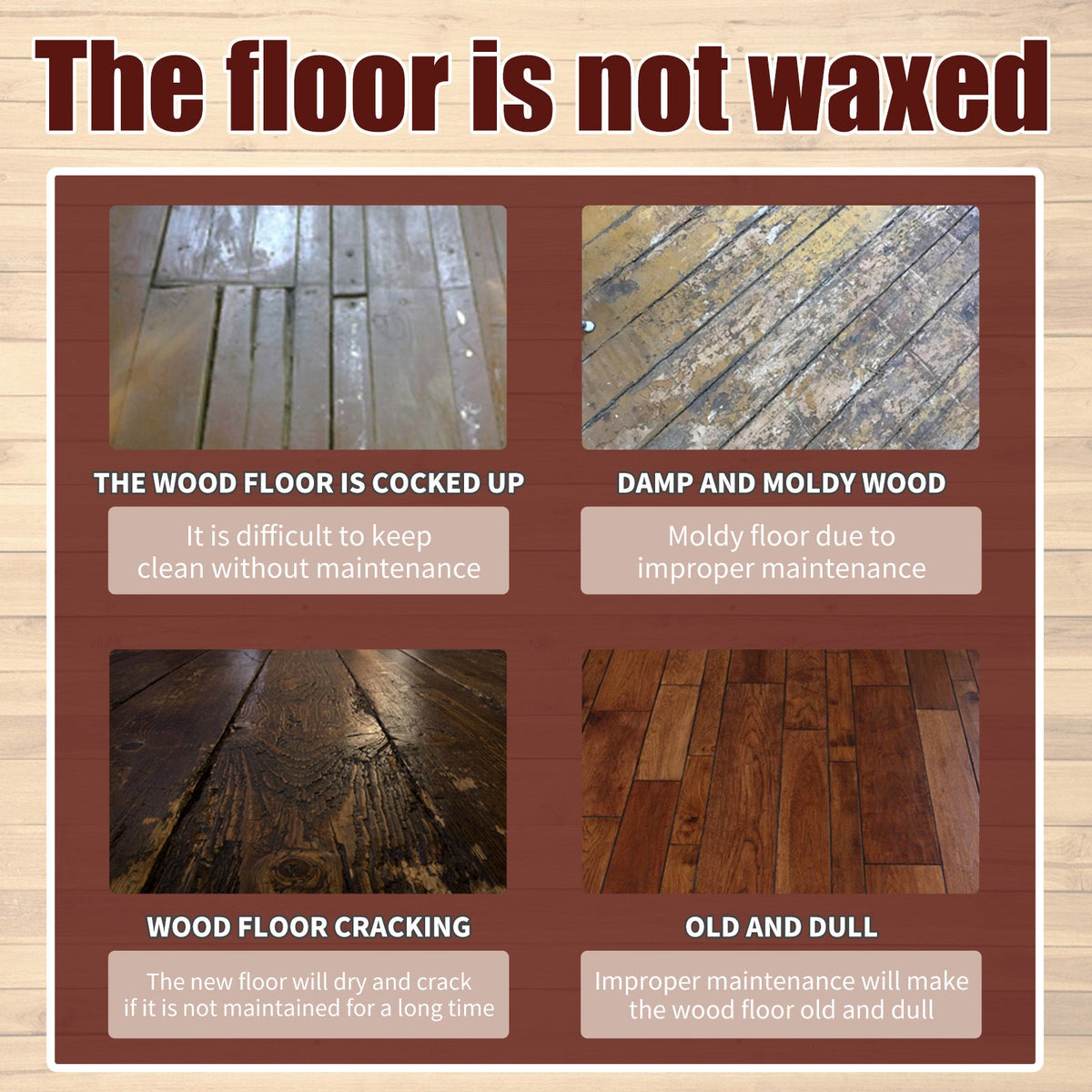 🥳2026 HOT SALE🥳💞50K+ SOLD!🌿🧴 50% OFF! Wood Cleaner & Polish – Beeswax & linseed oil, restores shine. Includes brush. Eco‑friendly. 🪑✨