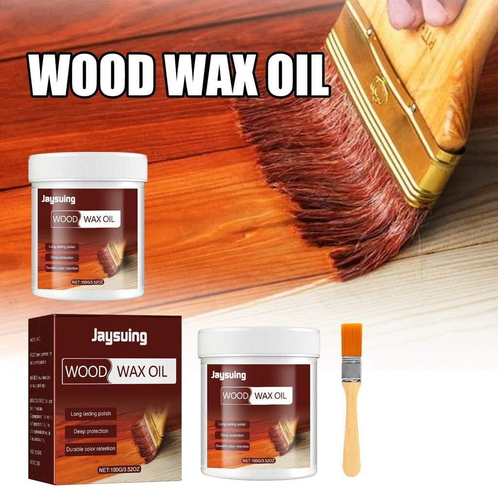 🥳2026 HOT SALE🥳💞50K+ SOLD!🌿🧴 50% OFF! Wood Cleaner & Polish – Beeswax & linseed oil, restores shine. Includes brush. Eco‑friendly. 🪑✨