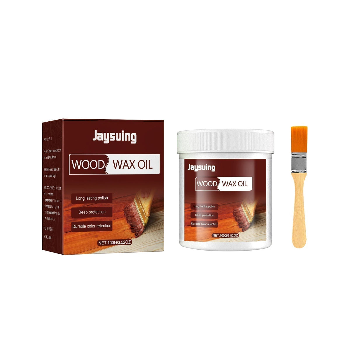 🥳2026 HOT SALE🥳💞50K+ SOLD!🌿🧴 50% OFF! Wood Cleaner & Polish – Beeswax & linseed oil, restores shine. Includes brush. Eco‑friendly. 🪑✨