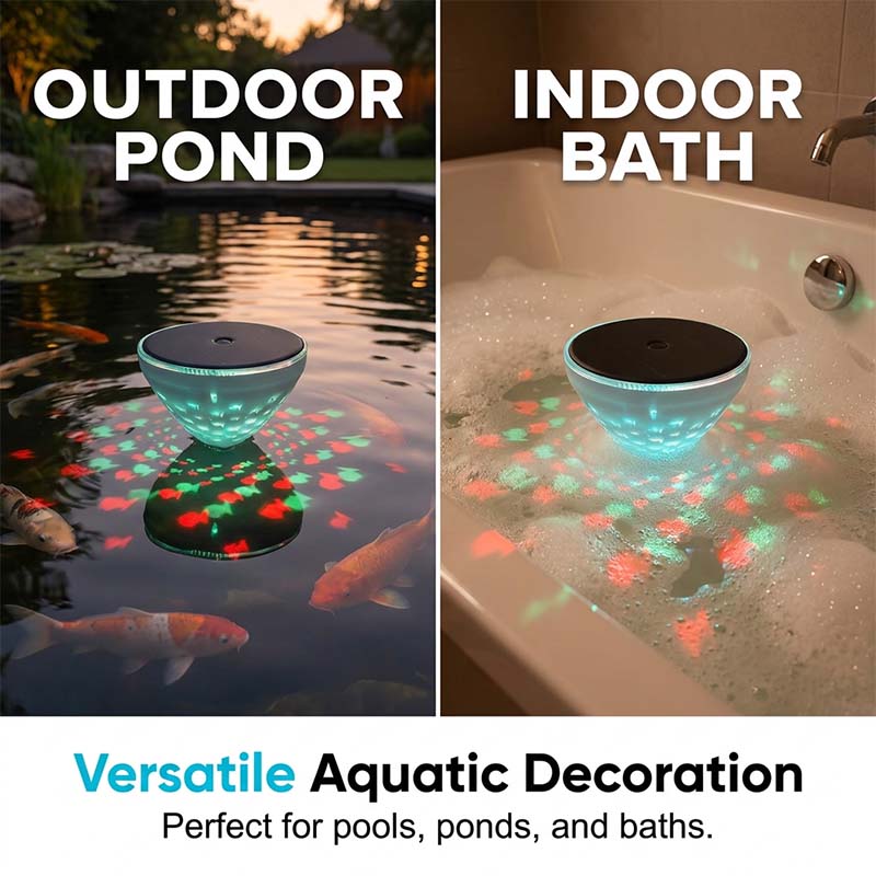 🌊🌞Summer Hot Sale-50% Off!!🌟Solar Floating Pool Light with Fish Projection