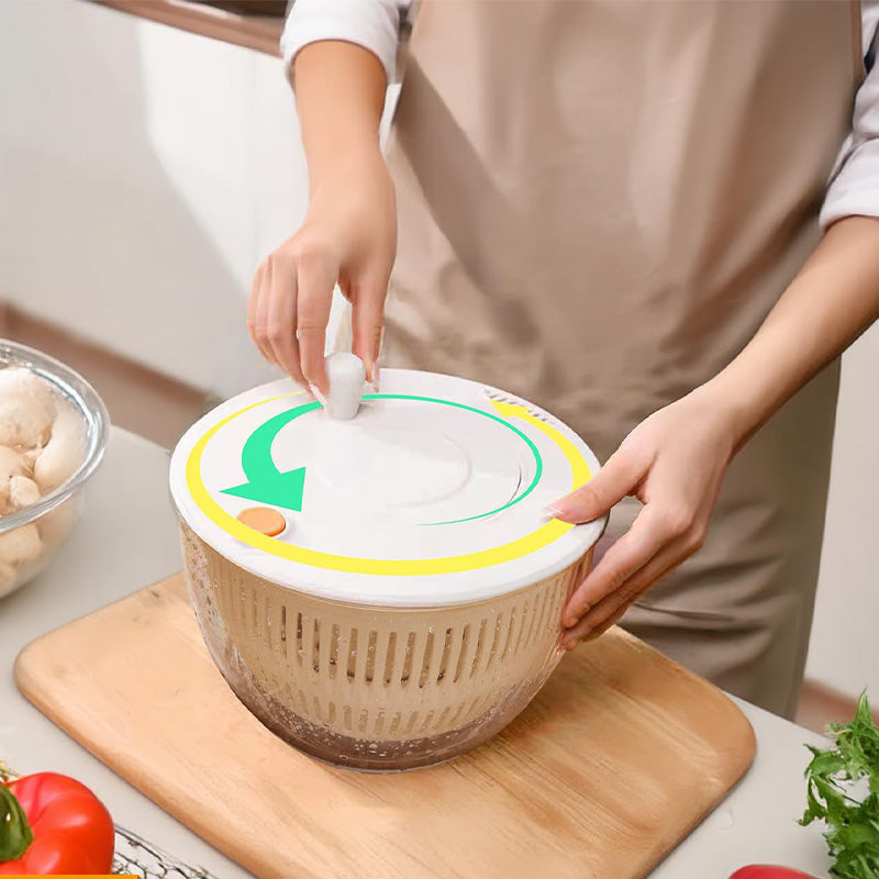 🔥 Hot sale 50% OFF🔥9-in-1 Multifunctional Large Capacity Salad Spinner & Slicer